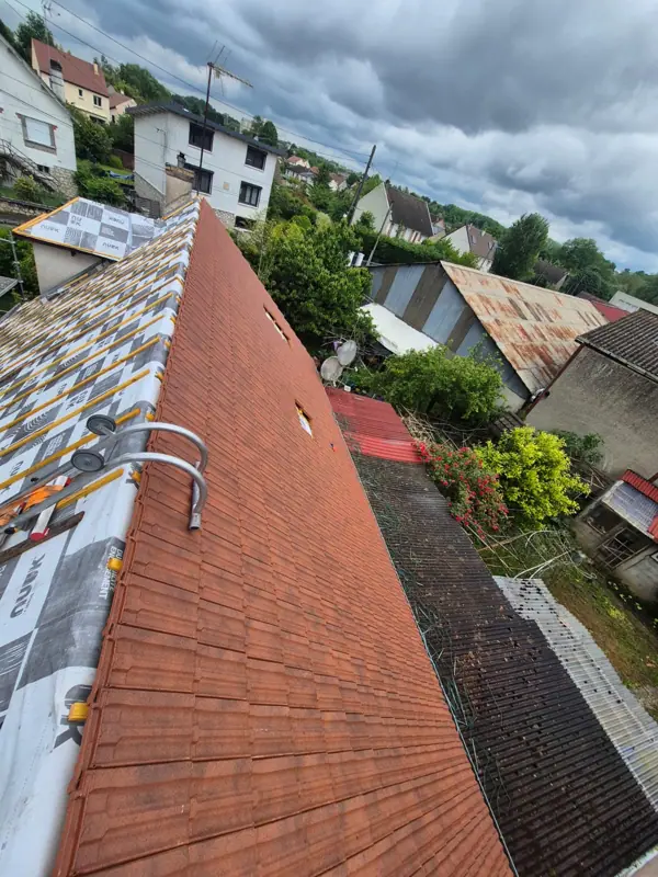 Pignon et rives d’une couverture terminée